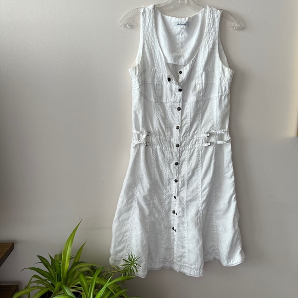 Steilmann white cotton/linen dress Steilmann white cotton/linen dress